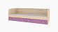 Кровать с ящиками Колибри 80х186, виола